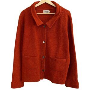 Vintage Moe Womens Wool Jacket Boho Cabincore‎ Burnt Orange M